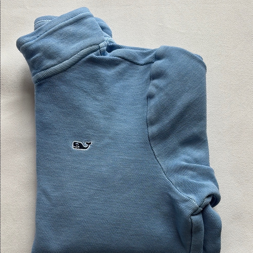 Vineyard Vines periwinkle blue boys quarter zip